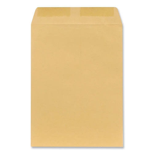 Universal Catalog Envelope, 28 Lb Bond Weight Kraft, #10 1/2, Square Flap, Gummed Closure, 9 X 12, Brown Kraft, 100/Box