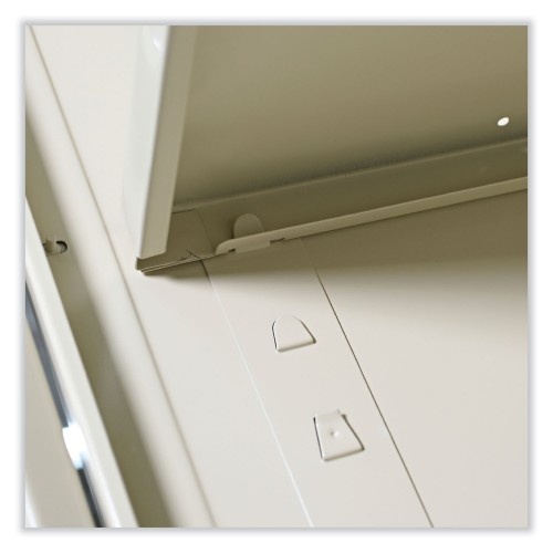Alera Assembled 42" High Heavy-Duty Welded Storage Cabinet, Two Adjustable Shelves, 36W X 18D, Putty