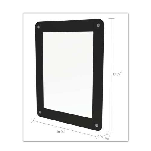 Deflecto Superior Image Window Display, 8 1/2 X 11 Insert, Clear/Black