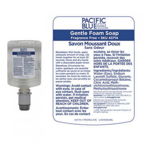 Georgia-Pacific Pacific Blue Ultra Soap Manual Refill, 1200 Ml, 4/Carton