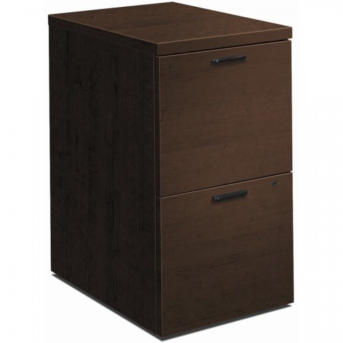 Hon 10501 Series Mocha Laminate Furniture Components Pedestal - 2-Drawer