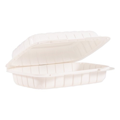 Dart Proplanet Hinged Lid Containers, Hoagie Container, 6.5 X 9 X 2.8, White, Plastic, 200/Carton