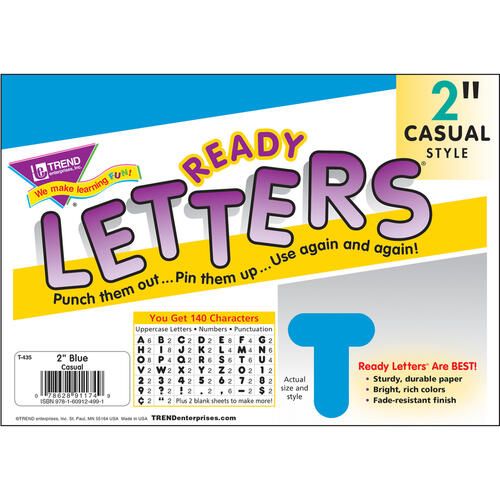 Trend Reusable 2" Ready Alphabet Letters Set