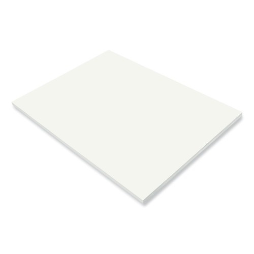 Prang Sunworks Construction Paper, 50 Lb Text Weight, 18 X 24, White, 50/Pack