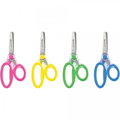 For Kids Scissors, Blunt Tip, 5 Long, 1.75 Cut Length, Randomly Assorted  Straight Handles