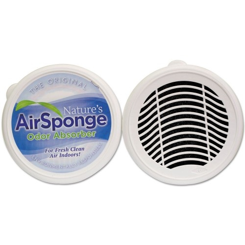 Nature's Air Sponge Odor Absorber, Neutral, 8 Oz, Designer Cup, 24/Carton