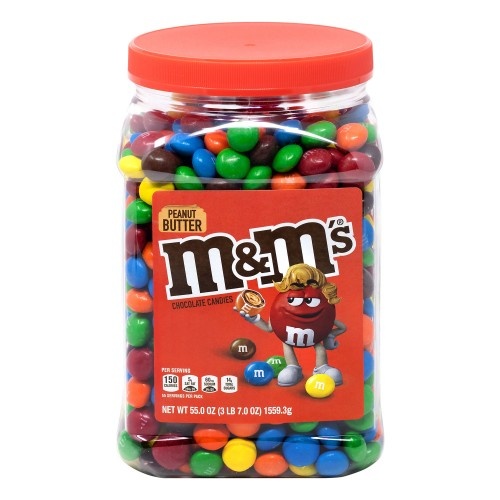  M&M'S Peanut Chocolate Candy Party Size Bag 42 Ounce