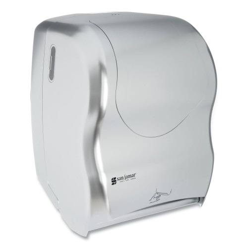 San Jamar Smart System With Iq Sensor Towel Dispenser, 16 1/2 X 9 3/4 X 12, Silver