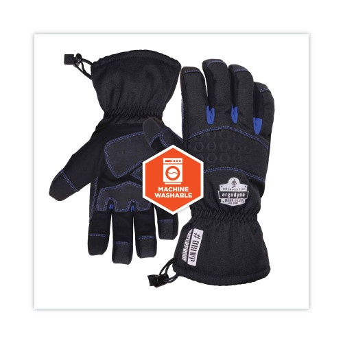 Ergodyne ProFlex 821 Smooth Surface Handling Gloves, Black, Small