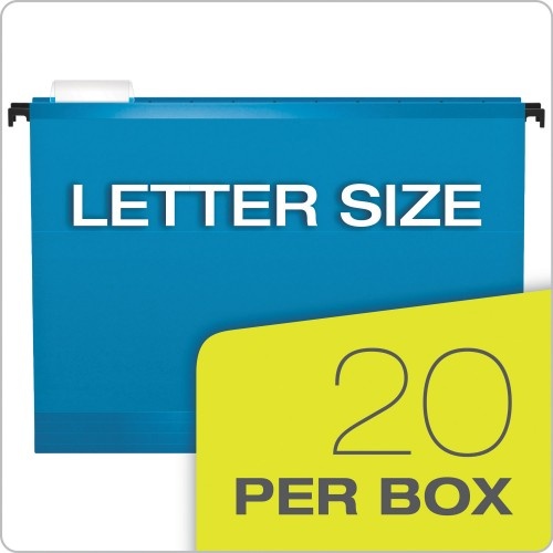 Pendaflex Surehook Hanging Folders, Letter Size, 1/5-Cut Tab, Assorted, 20/Box