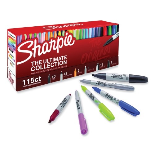 Sharpie® Precision Point Permanent Markers, Ultra-Fine Point, Assorted  Colors, Set Of 24