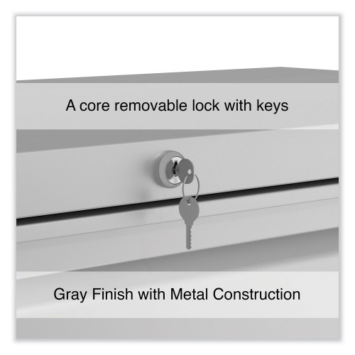 Alera Lateral File, 4 Legal/Letter-Size File Drawers, Light Gray, 42" X 18.63" X 52.5"