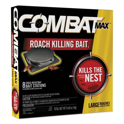 Combat Roach Bait Insecticide, 0.49 Oz Bait, 8/Pack, 12 Pack/Carton