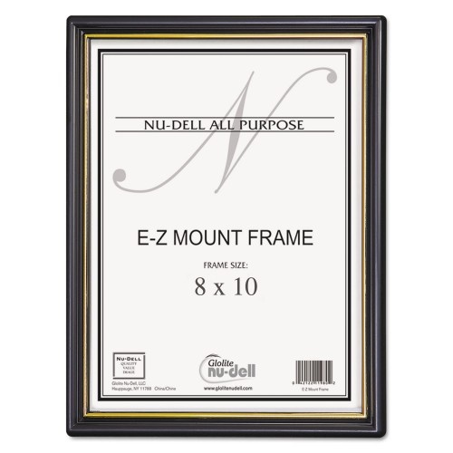 NuDell Ez Mount Document Frame with Trim Accent and Plastic Face
