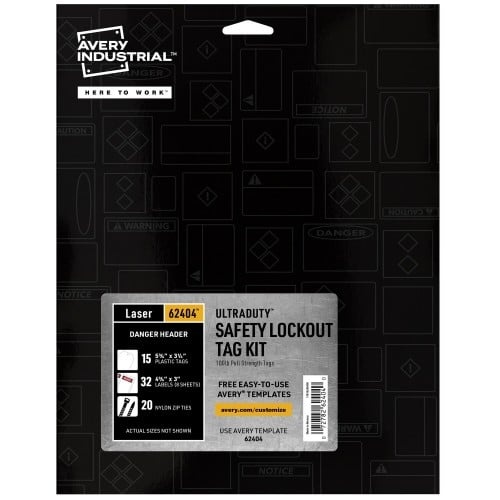 Avery Ultraduty Hazard Warning Tag Kit