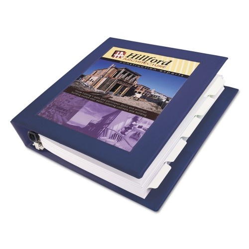 Avery Framed View Heavy-Duty Binder, 3 Rings, 1.5" Capacity, 11 x 8.5, Navy Blue