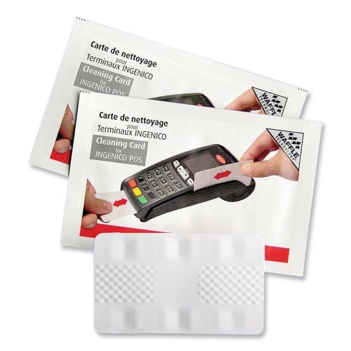 Impreso Magnetic Card Reader Cleaning Cards, 2.1" x 3.35", 50/Carton
