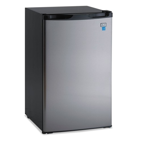 Avanti 4.4 CF Refrigerator - 19 1/2"W x 22"D x 33"H, Black/Stainless Steel