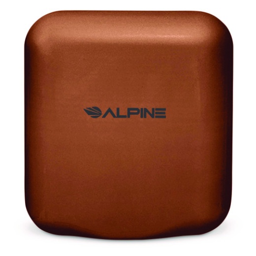 Alpine Hemlock Commercial Automatic 120V Hand Dryer, 6.68 X 11.41 X 12.31, Stainless Steel, Copper