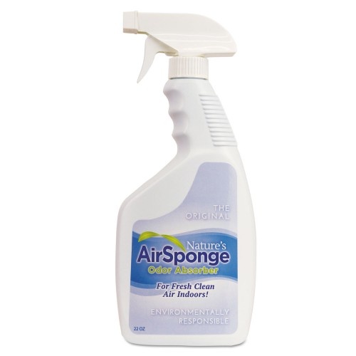 Nature's Air Sponge Odor Absorber Spray, Fragrance Free, 22 Oz Spray Bottle, 12/Carton