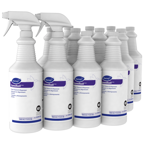 Diversey Speedball Heavy-Duty Cleaner, Citrus, Liquid, 1Qt. Spray Bottle