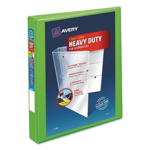 Avery Heavy-Duty View Binder with DuraHinge and One Touch EZD Rings