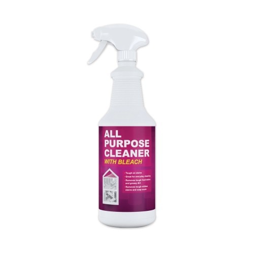 Alpha Chemical All Purpose Cleaner with Bleach, 32 oz Bottle, 6/Carton