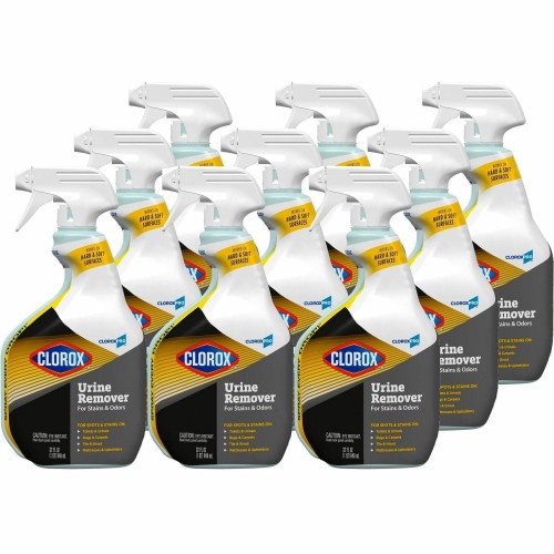 Clorox Urine Remover for Stains and Odors, 32 oz Spray Bottle, 9/Carton