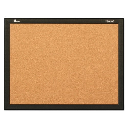 Abilityone 719501 Skilcraft Quartet Cork Board, 36 X 24, Natural Tan Surface, Black Aluminum Frame