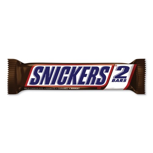 Snickers Sharing Size Chocolate Bars, Milk Chocolate, 3.29 oz, 24/Box