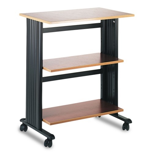 Safco Muv Three Level Machine Cart/Printer Stand - Cherry/Black