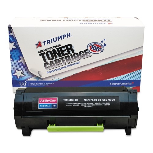 AbilityOne 751001 Remanufactured High-Yield Toner Cartridge - 5,000 Page-Yield, Black