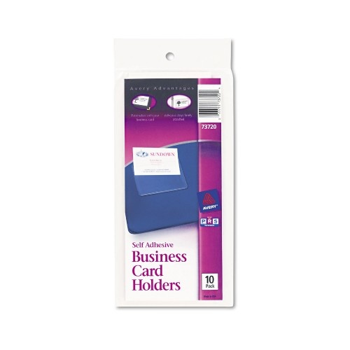 Avery Self-Adhesive Top-Load Business Card Holders