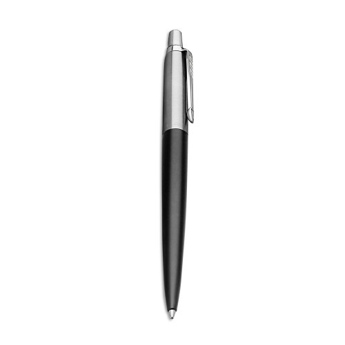 Parker Jotter Ballpoint Pen, Retractable, Medium 1 Mm, Blue Ink, Black/Chrome Barrel