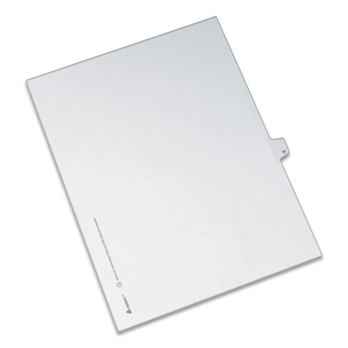 Avery Preprinted Legal Exhibit Side Tab Index Dividers, Allstate Style, 10-Tab, 11 x 8.5, White, 25/Pack