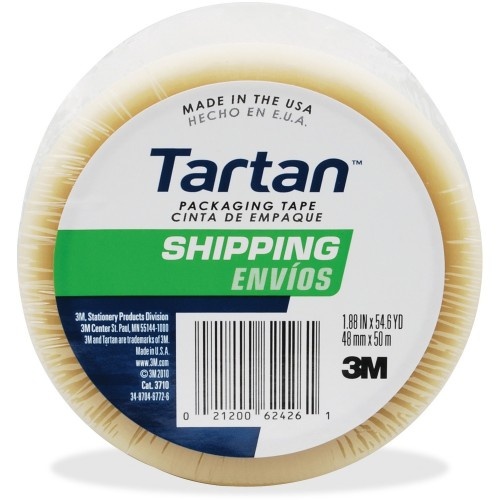 Tartan General-Purpose Packaging Tape - 3M 37102CR Clear