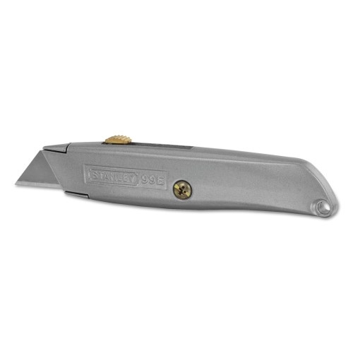 Stanley Classic 99 Utility Knife with Retractable Blade, 6" Die Cast Handle, Gray