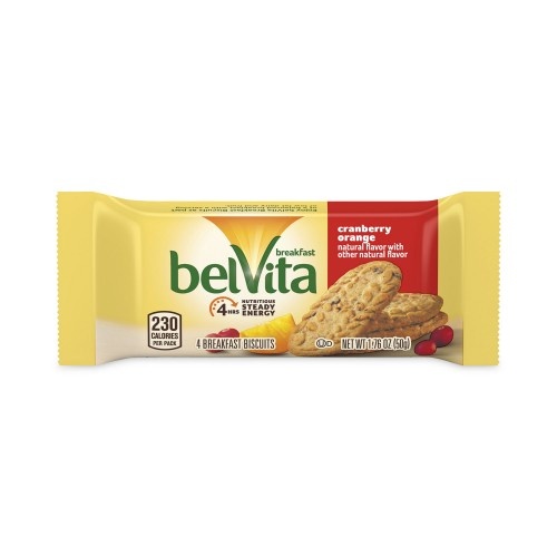 belVita Cranberry Orange Crunchy Breakfast Biscuits - Convenient and Delicious