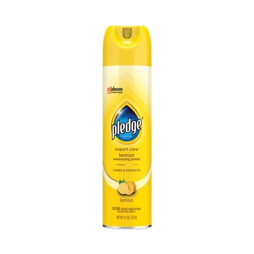 Pledge Furniture Polish, Lemon, 9.7 Oz Aerosol Spray
