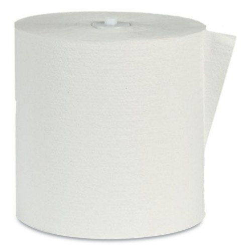 Eco Green Recycled Hardwound Paper Towels, 1-Ply, 7.87" x 900 Ft, White, 6 Rolls/Carton