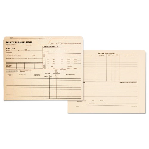 Quality Park Employee Record Jacket