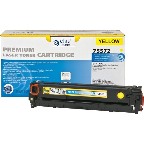 Elite Image Remanufactured Laser Toner Cartridge - Alternative for HP 128A - Yellow - 1 Each