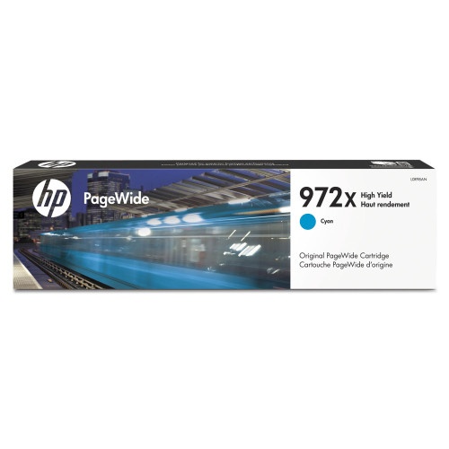 HP 972X, High-Yield Cyan Original PageWide Cartridge