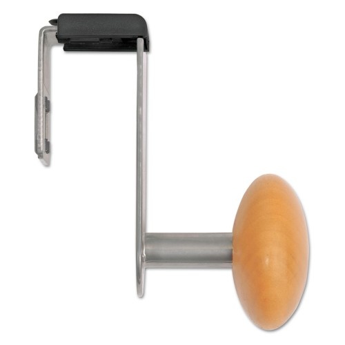 Alba Cubicle Garment Peg - 1-Hook Wooden Coat Hook with 1 lb Capacity