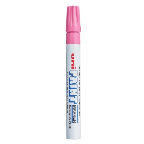 Uni Paint Permanent Marker, Medium Bullet Tip, Pink