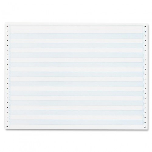 Sparco 1/2" Blue Bar 1-Part Computer Paper