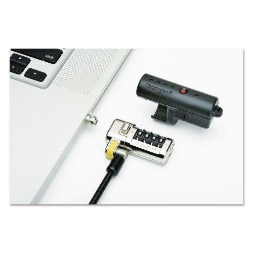 AbilityOne 534001 ClickSafe Combination Laptop Lock, 6 ft Carbon Steel Cable, Black, 20/Set