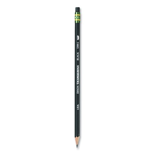 Ticonderoga Pencils, HB (#2), Black Lead, Black Barrel, Dozen