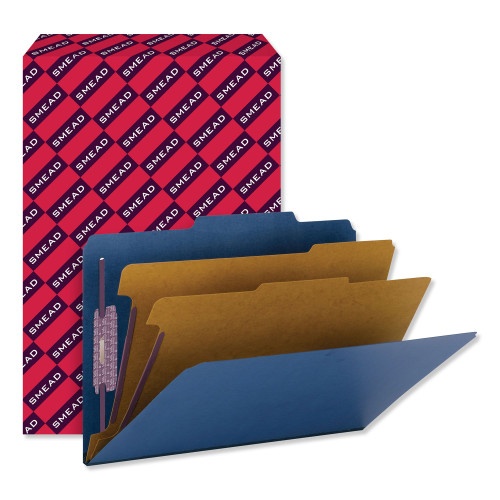 Smead Six-Section Pressboard Top Tab Classification Folders