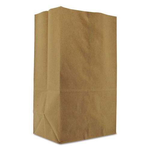 General Squat Paper Grocery Bags - 57 Lb Capacity, 1/8 Bbl, Kraft, 500 Bags